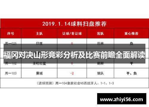 福冈对决山形竞彩分析及比赛前瞻全面解读